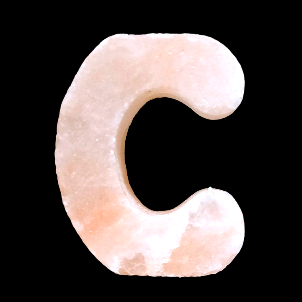 Pink Salt Alphabet C