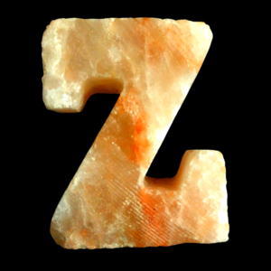 Himalayan Pink Salt Alphabet Z